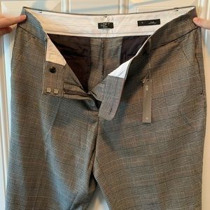 Loft Plus Size 16 Plaid Slim Work Pants Ankle